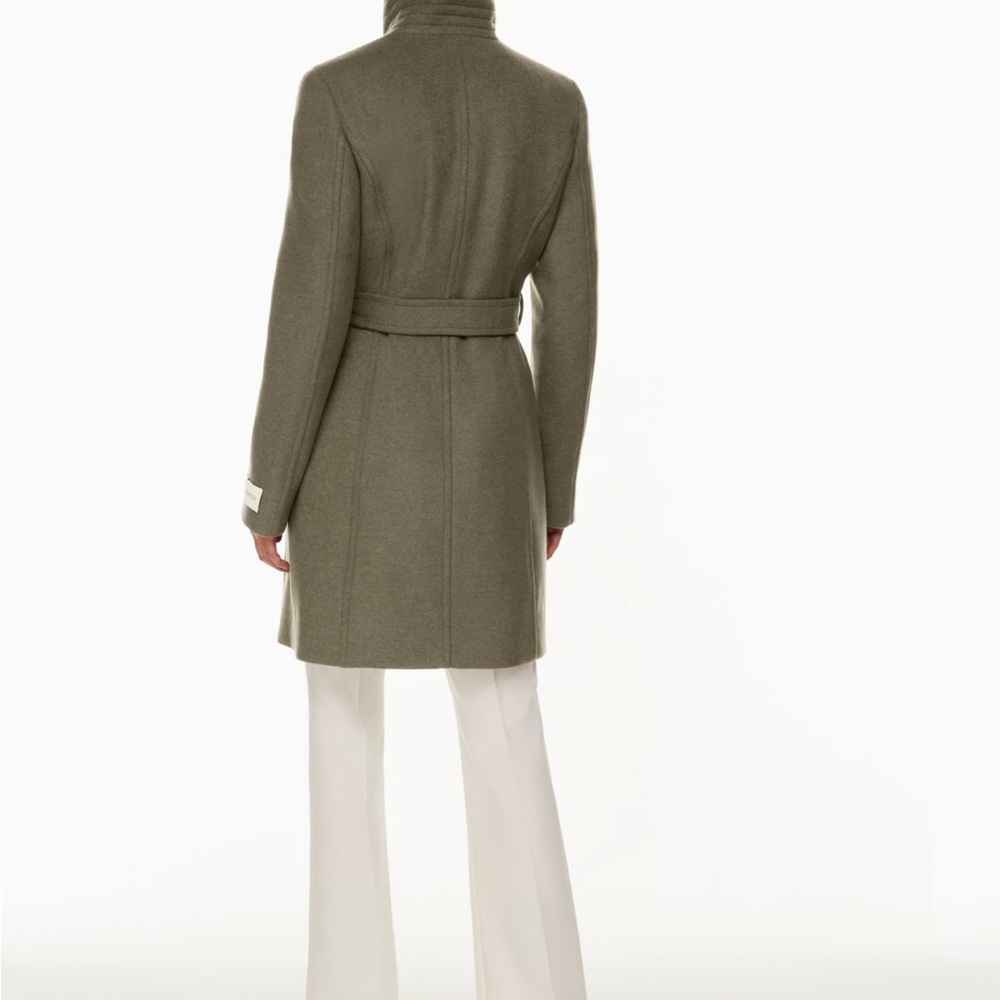 Babaton Black Belted Coat - Picture 6 of 12